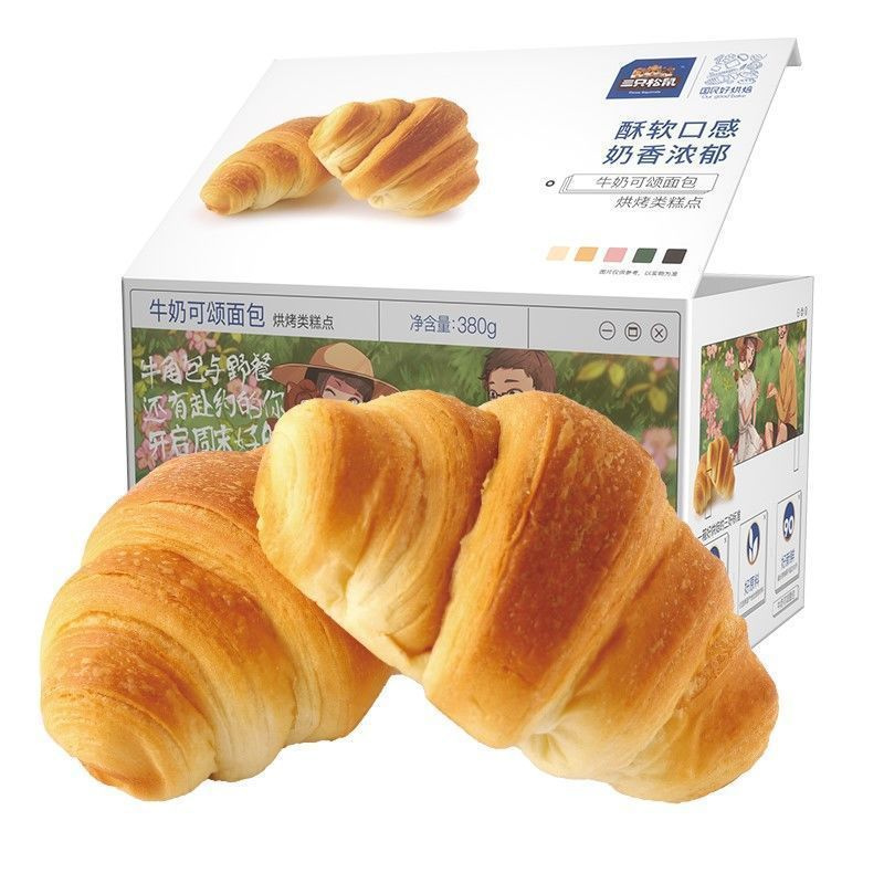 三只松鼠 牛奶可颂380g/箱