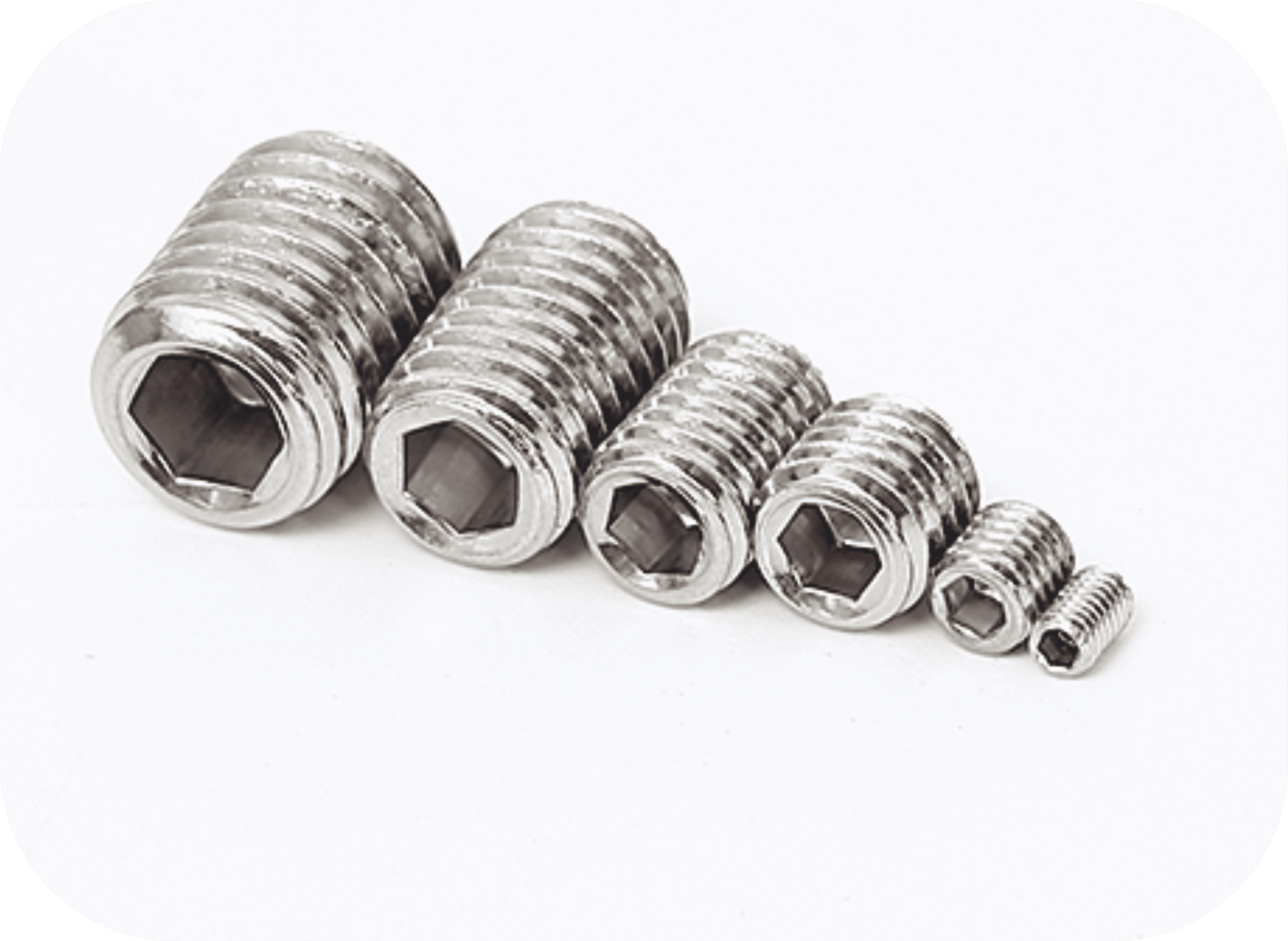 DIN916 Hexagon Socket Set Screws With Cup Point